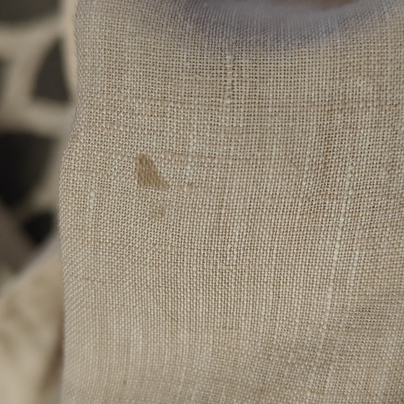 NWT Chico's Sand Beige Linen Button Up Shirt Size 3 Large - Picture 6 of 6